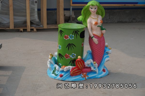玻璃钢美人鱼雕塑 (18)