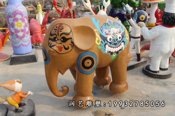 玻璃钢大象雕塑  (20)
