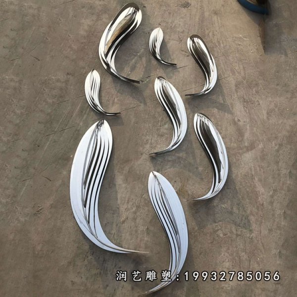 不锈钢鱼动物雕塑 (32)