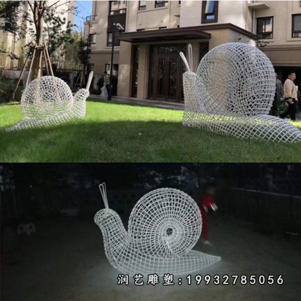 不锈钢蜗牛雕塑  (6)