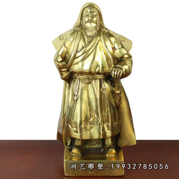 成吉思汗铜雕 (13)