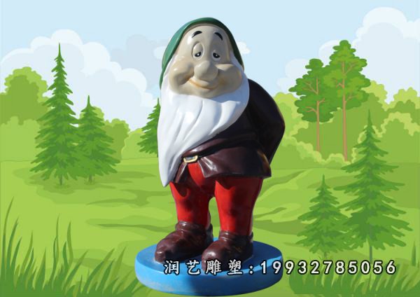 玻璃钢白雪公主和小矮人雕塑 (121)