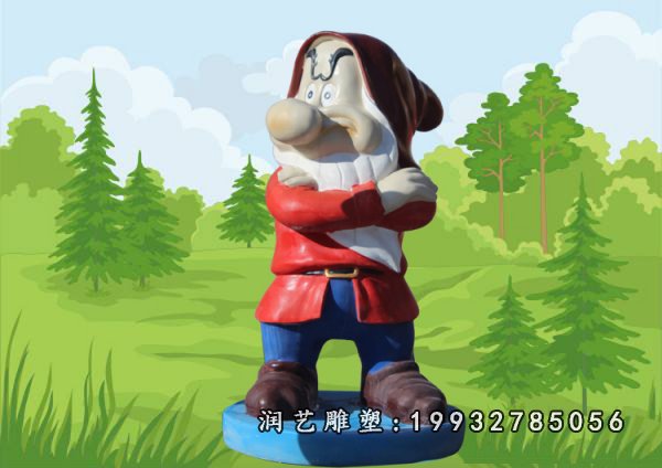 玻璃钢白雪公主和小矮人雕塑 (120)