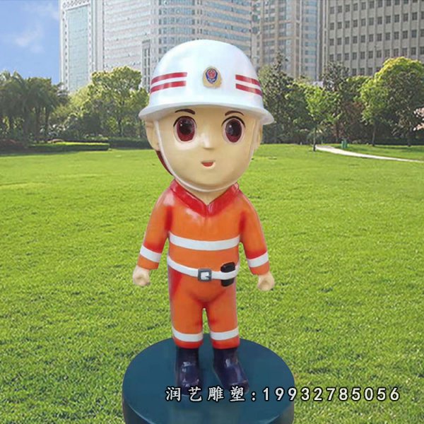 玻璃钢消防人物雕塑 (21)