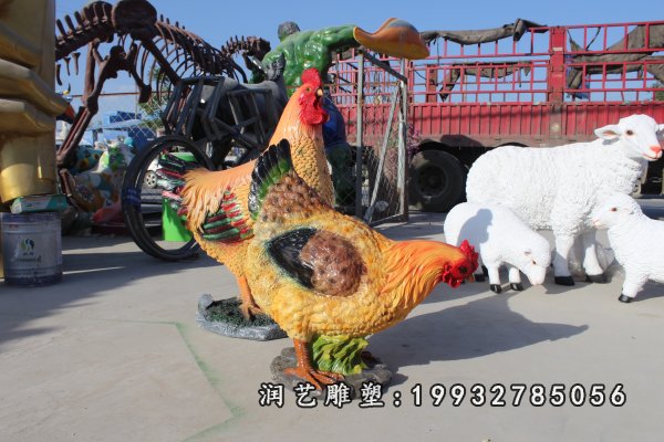 玻璃钢鸡雕塑 (43)