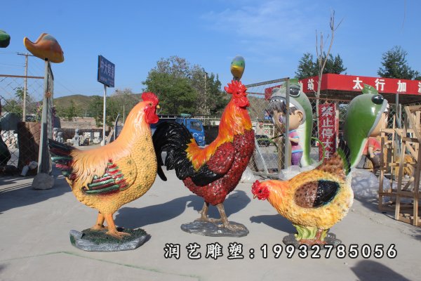 玻璃钢鸡雕塑 (45)