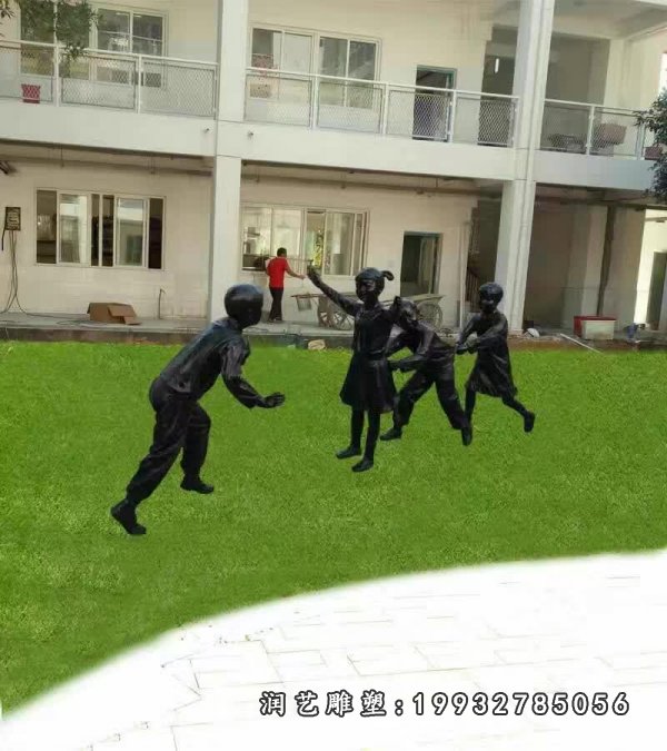 老鹰捉小鸡雕塑 (32)