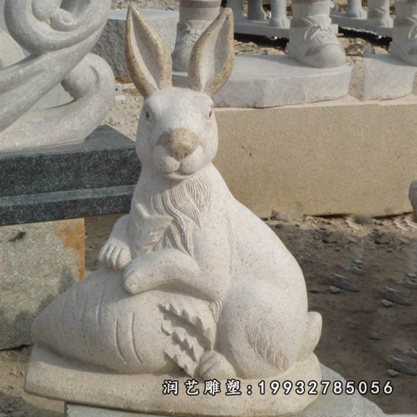 兔子动物石雕 (6)