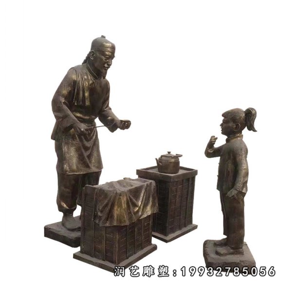 茶文化铜雕塑 (33)