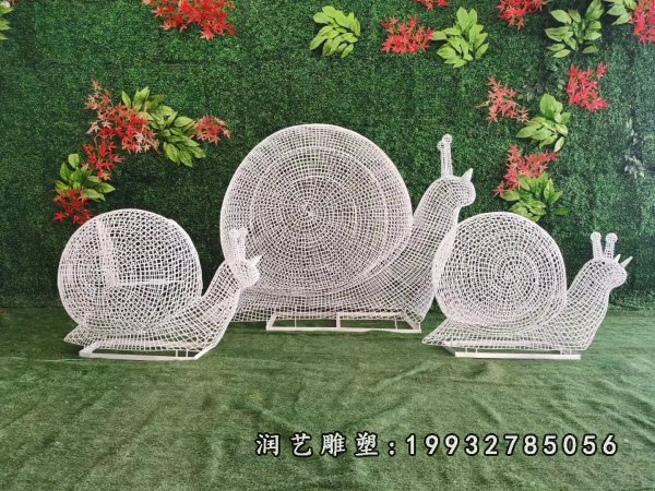 不锈钢蜗牛雕塑  (5)