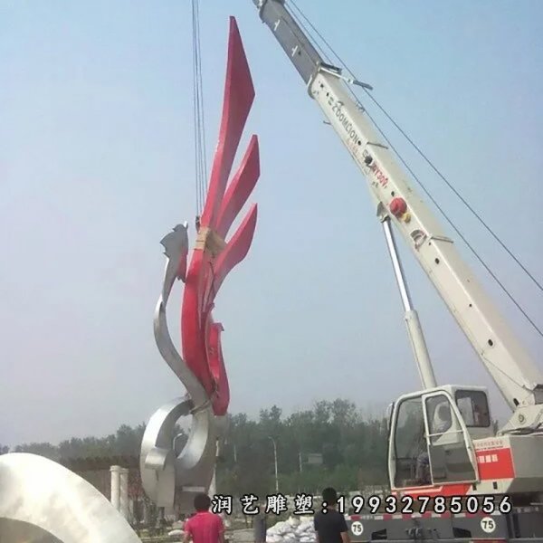 不锈钢凤凰雕塑 (56)