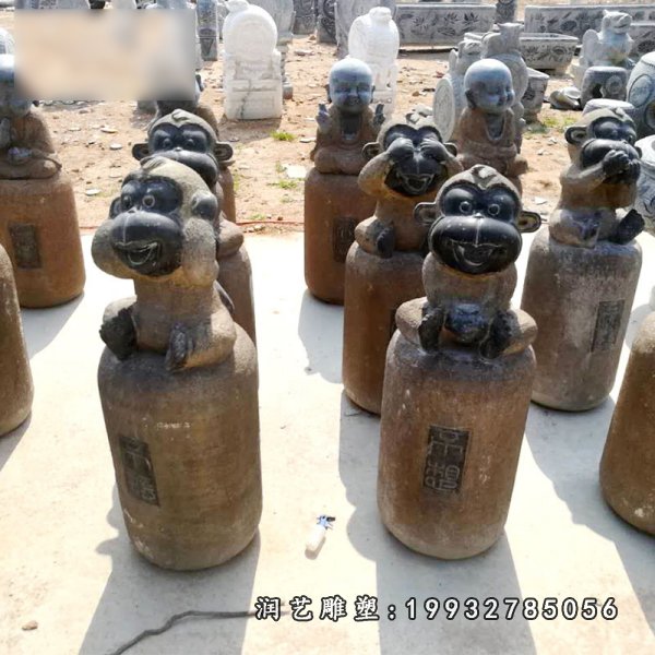 猴子动物石雕 (31)