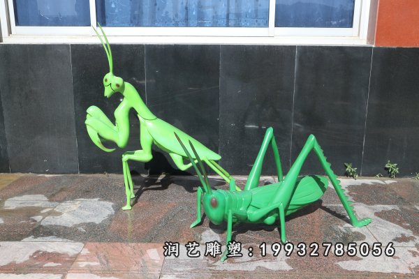 玻璃钢螳螂雕塑  (4)