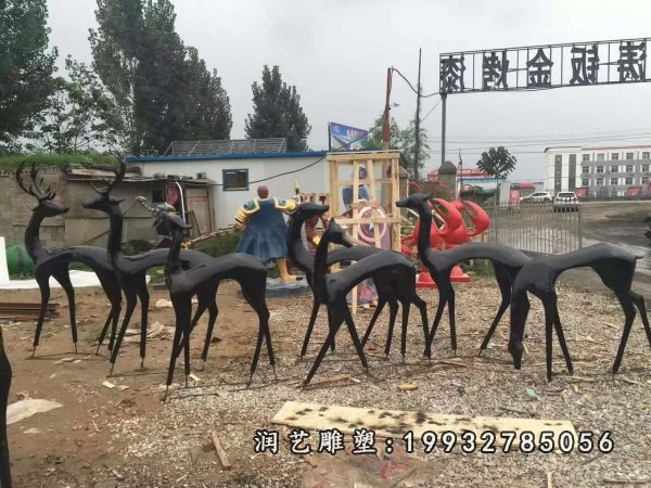 鹿铜雕 (22)