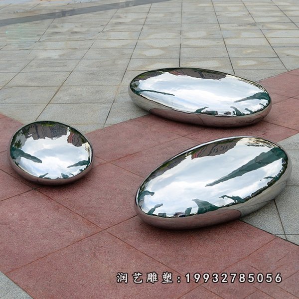 不锈钢鹅卵石雕塑  (15)