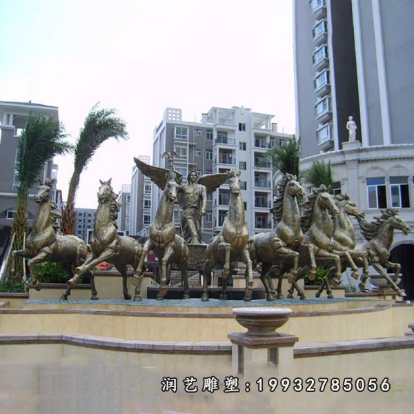 阿波罗战车铜雕  (26)