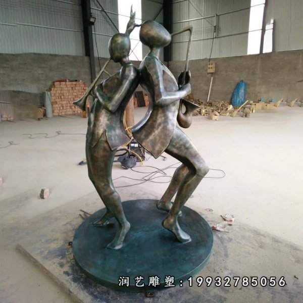 抽象人物铜雕 (59)