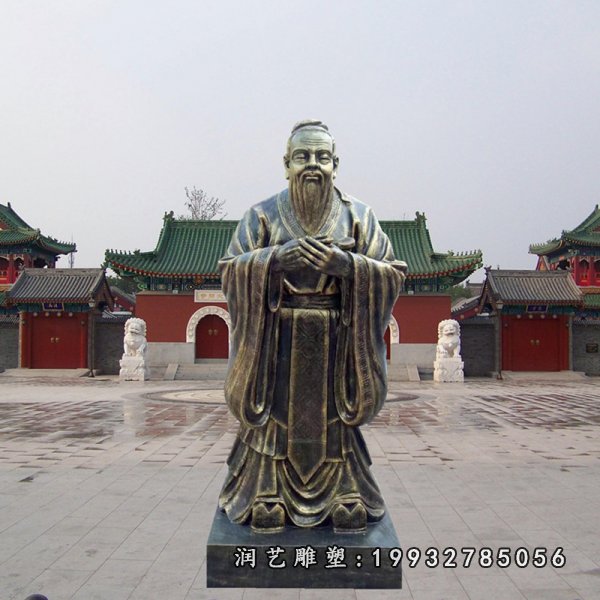 孔子铜雕  (26)