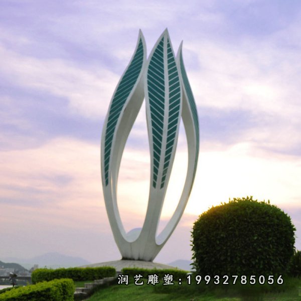 不锈钢花苞雕塑 (14)