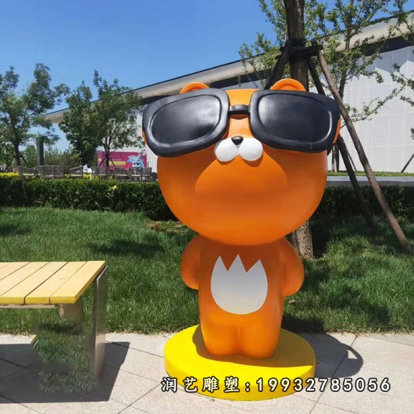 玻璃钢布朗熊和可妮兔雕塑 (34)