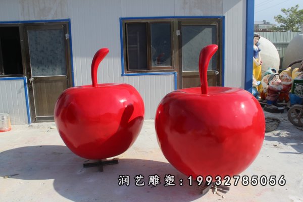 玻璃钢苹果雕塑  (34)