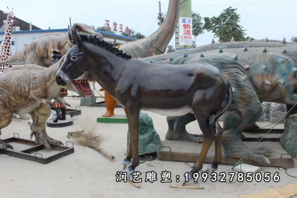 玻璃钢驴雕塑  (11)
