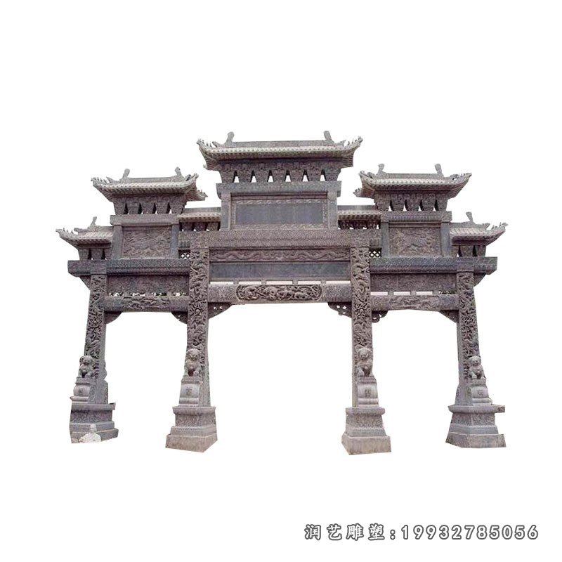 园林石牌坊景观雕塑