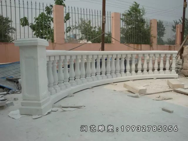 石栏杆，汉白玉石栏杆雕塑 (12)