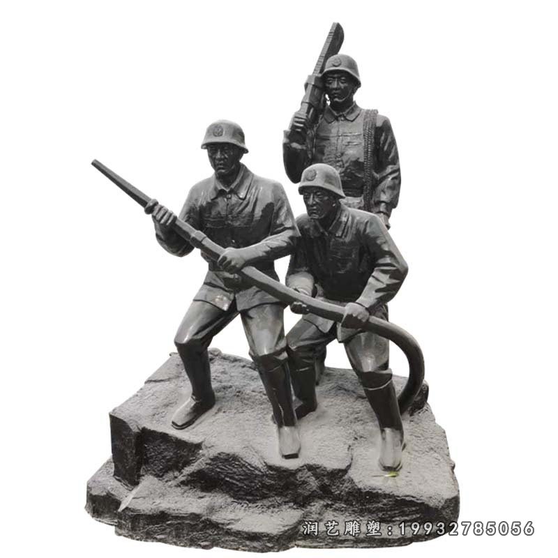消防人物雕塑 (2)