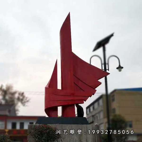 不锈钢创意景观雕塑 (1)