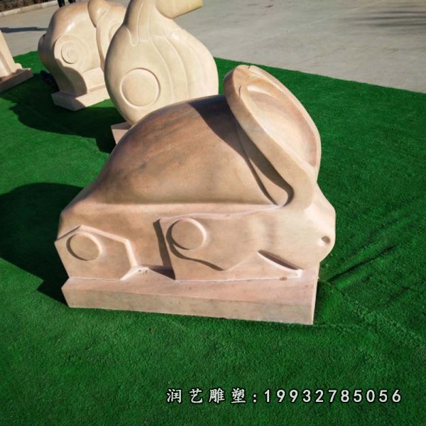 兔子动物石雕 (31)