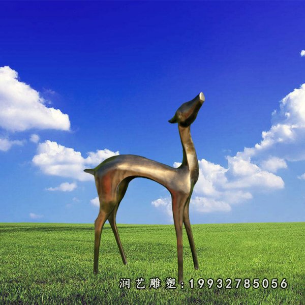 鹿铜雕 (28)