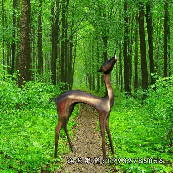 鹿铜雕 (29)