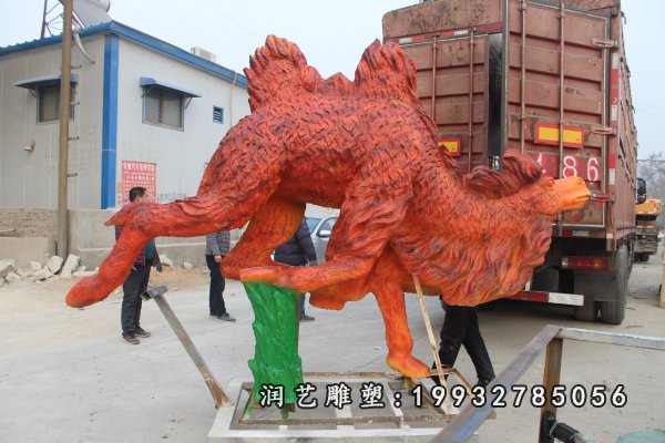 玻璃钢骆驼雕塑  (50)