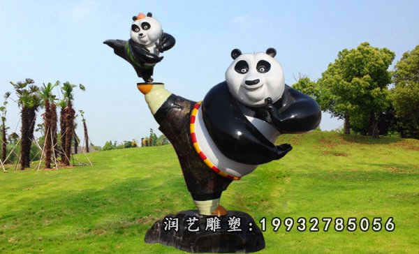 功夫熊猫玻璃钢雕塑  (28)