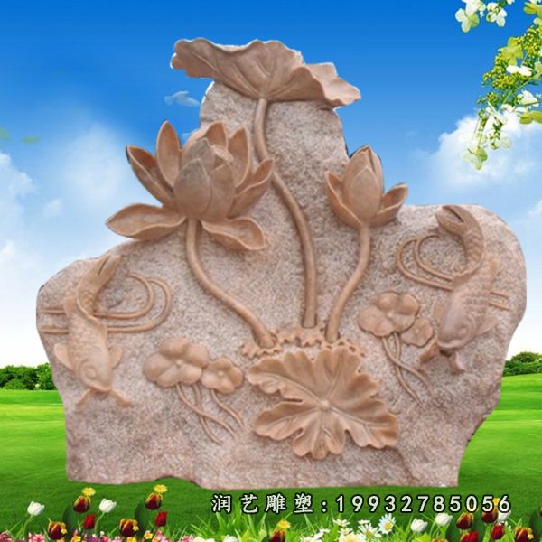 荷花景观石雕 (19)