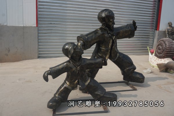 运动人物铜雕 (32)