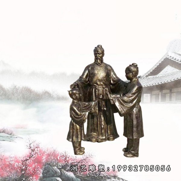 孔融让梨铜雕塑  (22)