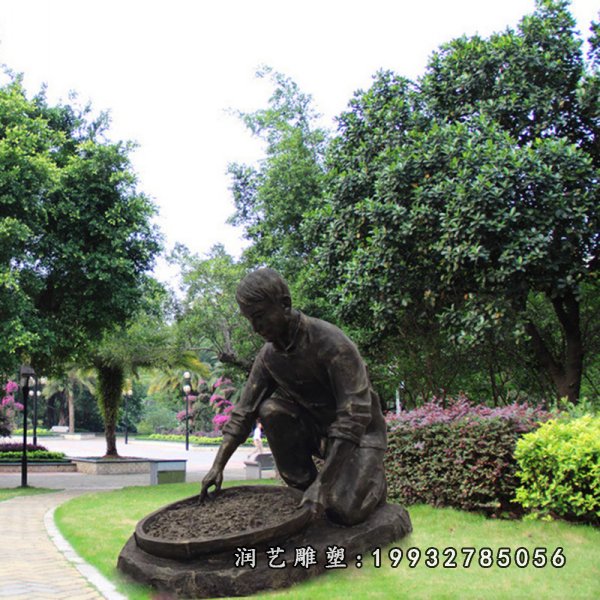 茶文化铜雕塑 (54)