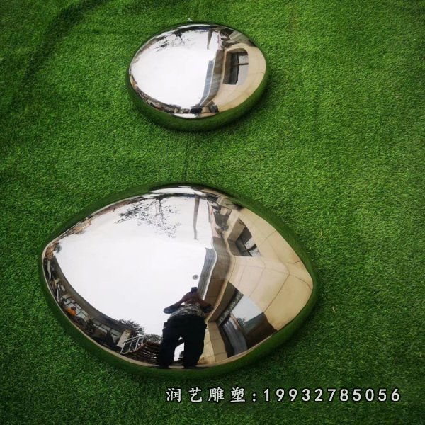 不锈钢鹅卵石雕塑  (27)