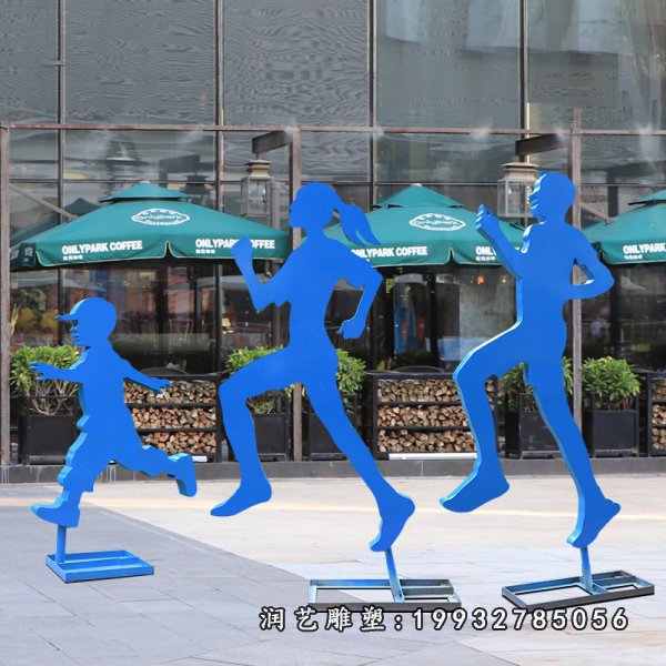 不锈钢跑步人物雕塑 (41)