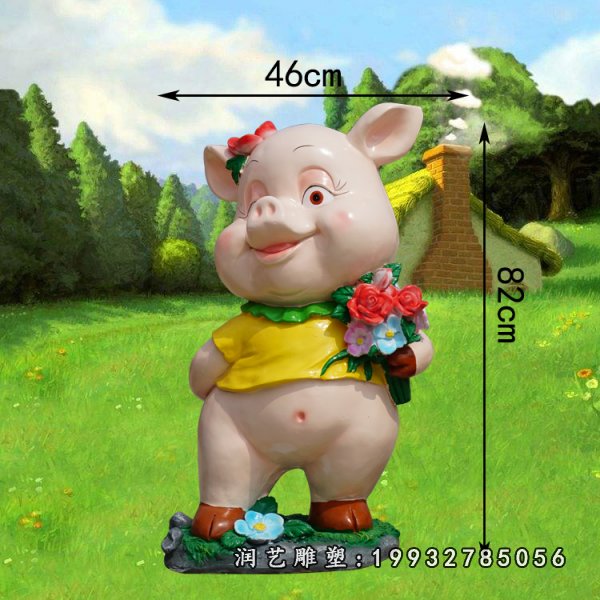 玻璃钢猪雕塑 (30)