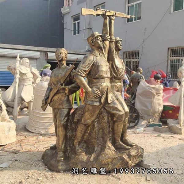 红军铜雕 (62)
