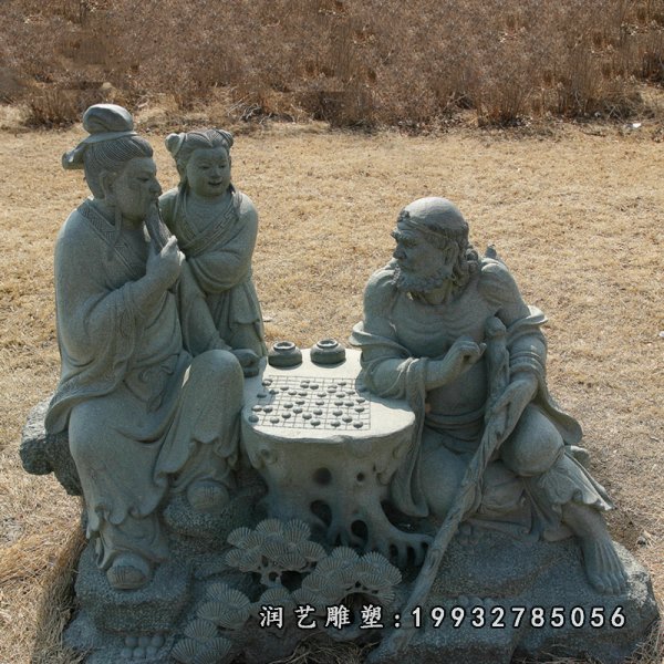 下棋铜雕 (46)