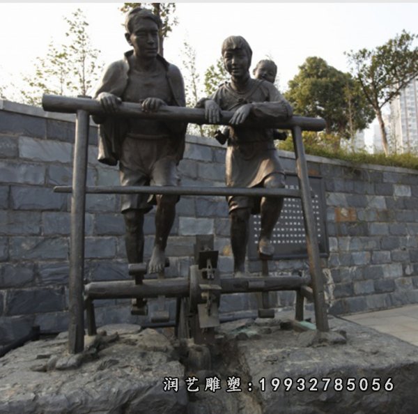 一家人铜雕 (37)