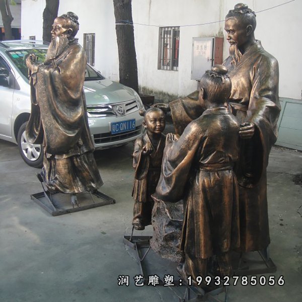 孔融让梨铜雕塑  (28)