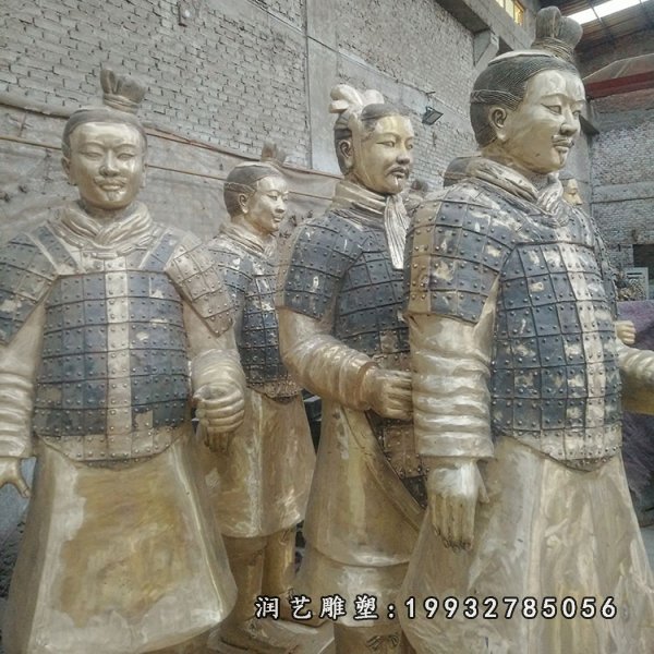 铜雕兵马俑 (9)