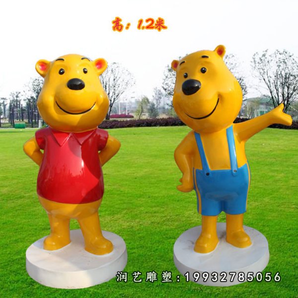 玻璃钢小熊维尼雕塑  (27)