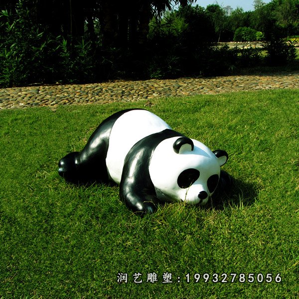 玻璃钢熊猫动物雕塑 (43)