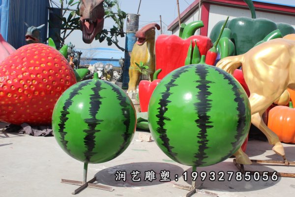 玻璃钢西瓜雕塑 (13)